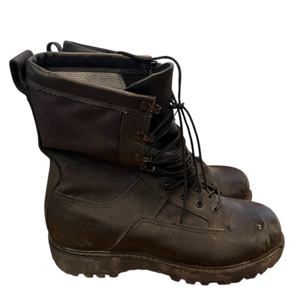 Military Gore-Tex Boots Size 11 1/2 R Black Lace Up Ankle Combat Boots 03-D-0321 - Picture 3 of 9